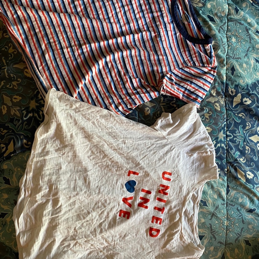 Two old navy shirts! So comfy!